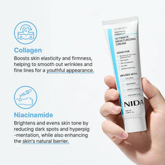 Youthful Formula Ultimate Moisturizing Cream (100mL) / Collagen, Niacinamide, Centella Asiatica, Hyaluronic Acid / Wrinkles, Dark Spots, Skincare