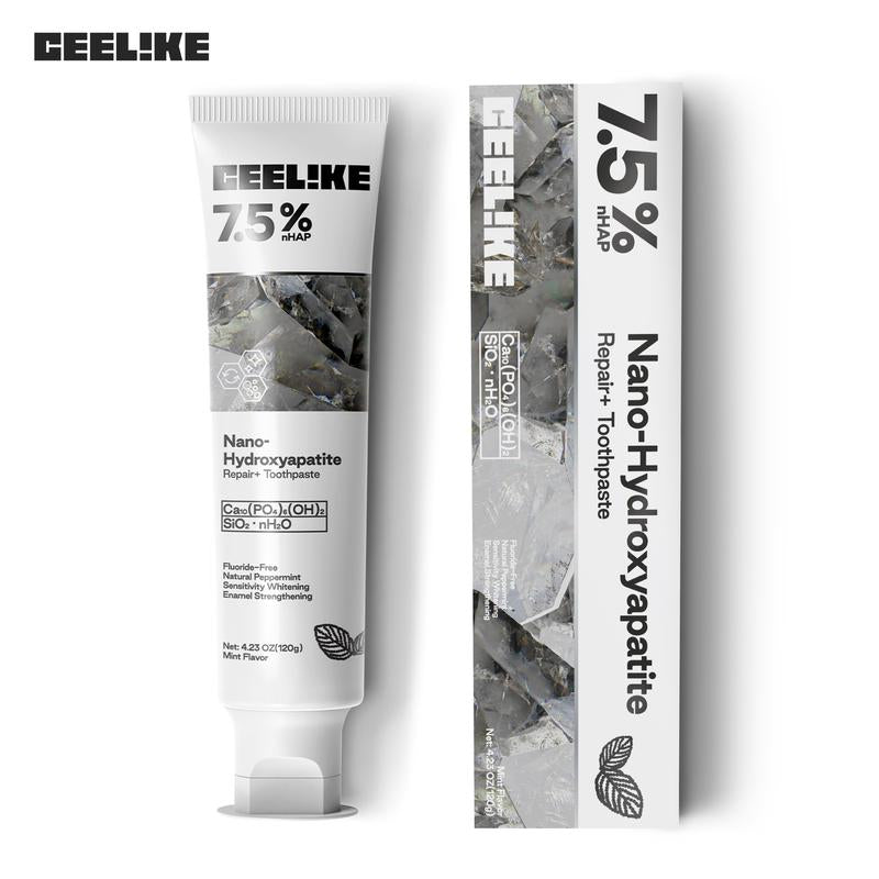 Fluoride-Free Hydroxyapatite Toothpaste | Enamel Repair & Fresh Breath | Gentle Mint Flavor | 4.23 oz Oral Care